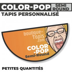 Tapis personnalisé - COLOR-POP Semi-Round