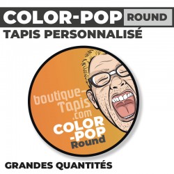 Tapis personnalisé - COLOR-POP Round - Grandes Quantités