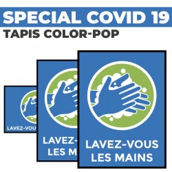 Tapis Covid 19 - Lavez-vous les mains