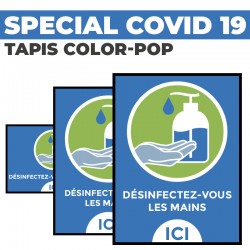 Tapis Covid 19 - Gel HydroAlcoolique