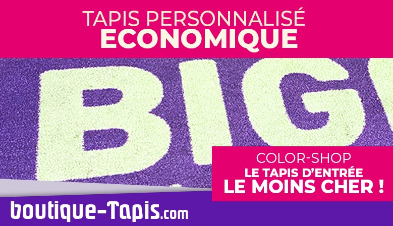 le tapis de sol personnalis&eacute; le moins cher !